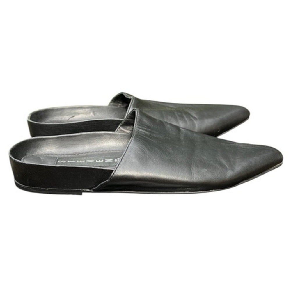 Steve Madden Black Leather Mules Varner Womens size 6 medium